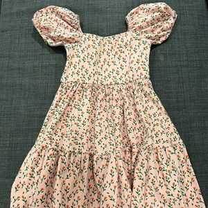 Balloon-sleeve floral dress size 6